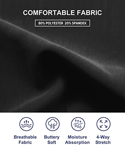 IUGA Biker Shorts for Women High Waist, Ultra Soft Womens Workout Shorts with Inner Pocket Opaque Yoga Gym Running Shorts 8"4