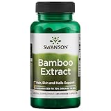 Swanson Bamboo Extract for Hair and Nails Silica Supplement Supports Collagen 300 mg 60 Veggie Capsules
