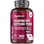 Pure Raspberry Ketones Capsules 1200mg - 180 Capsules - 6 Months Supply - 1 per Day - Rich in Phenolic Compounds - Vegan & Non-GMO Raspberry Ketone Supplements for Men & Women - Made in the UK