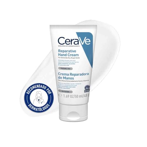 CeraVe - Crema de manos reparadora, 50ml, crema de manos para manos secas