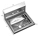 Giantex Stainless Steel Hand Wash Sink Wall Mount Commercial Kitchen Heavy Duty with Faucet