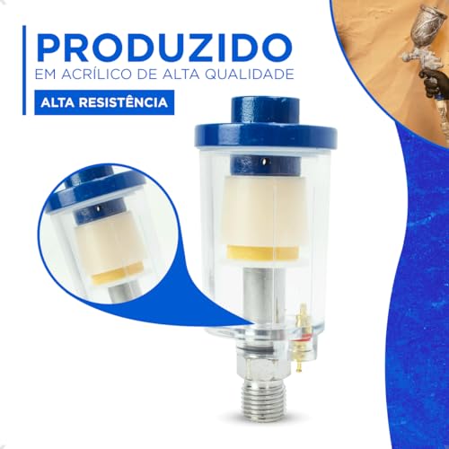 Mini Filtro de Ar Comprimido Para Pintura Compressor Ar Direto