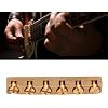 Guitar Roller Nut, 6 String Brass Adjustable Bass Guitar Nut Replacement Parts Guitar Nut Metal Nut Electric Guitar Nut