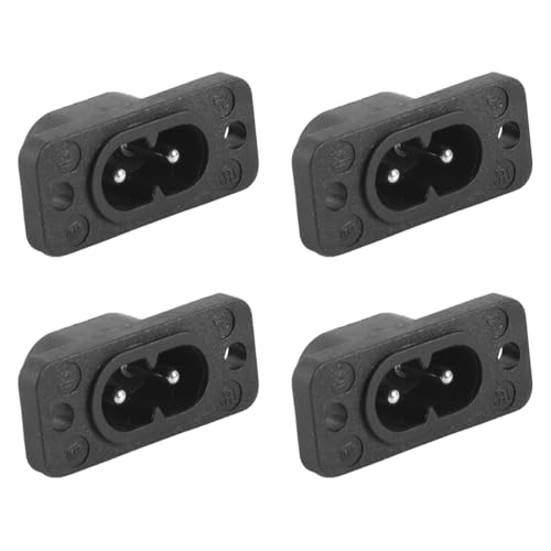 Image of Ubric C8 Panel Mount Socket C7 Repair Plug IEC Inlet Module Power Connector Socket for Office Equipment, Audio/Video Devices, 2.5A/250V