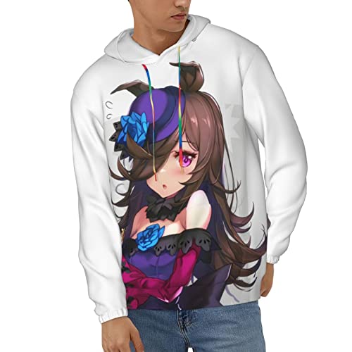 パーカー メンズ ウマ娘 ライスシャワー フード付き プルオ