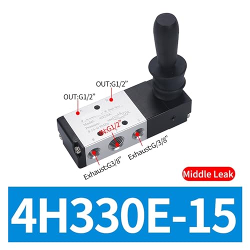 Vanne de commande manuelle 4H330C-08 distributeur pneumatique - 3