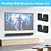 Dinghosen Soundbar Mount Compatible with Sonos Arc, Black - Floating Wall Mount for Sonos Arc, Metal Mounting Bracket, Easy to Install