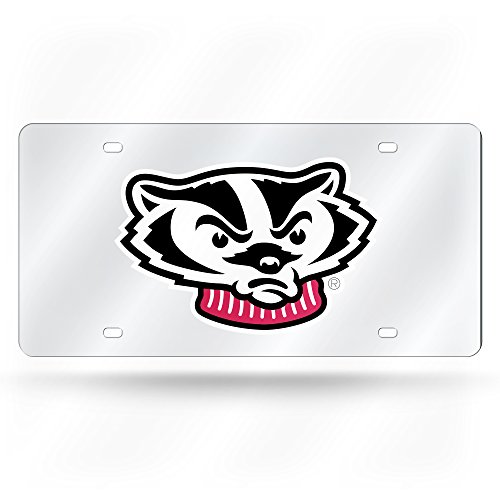 Rico Industries NCAA Wisconsin Badgers Laser Inlaid Metal License Plate...