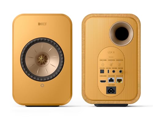 Image of KEF LSX II Wireless HiFi Speaker System (Amber Haze)