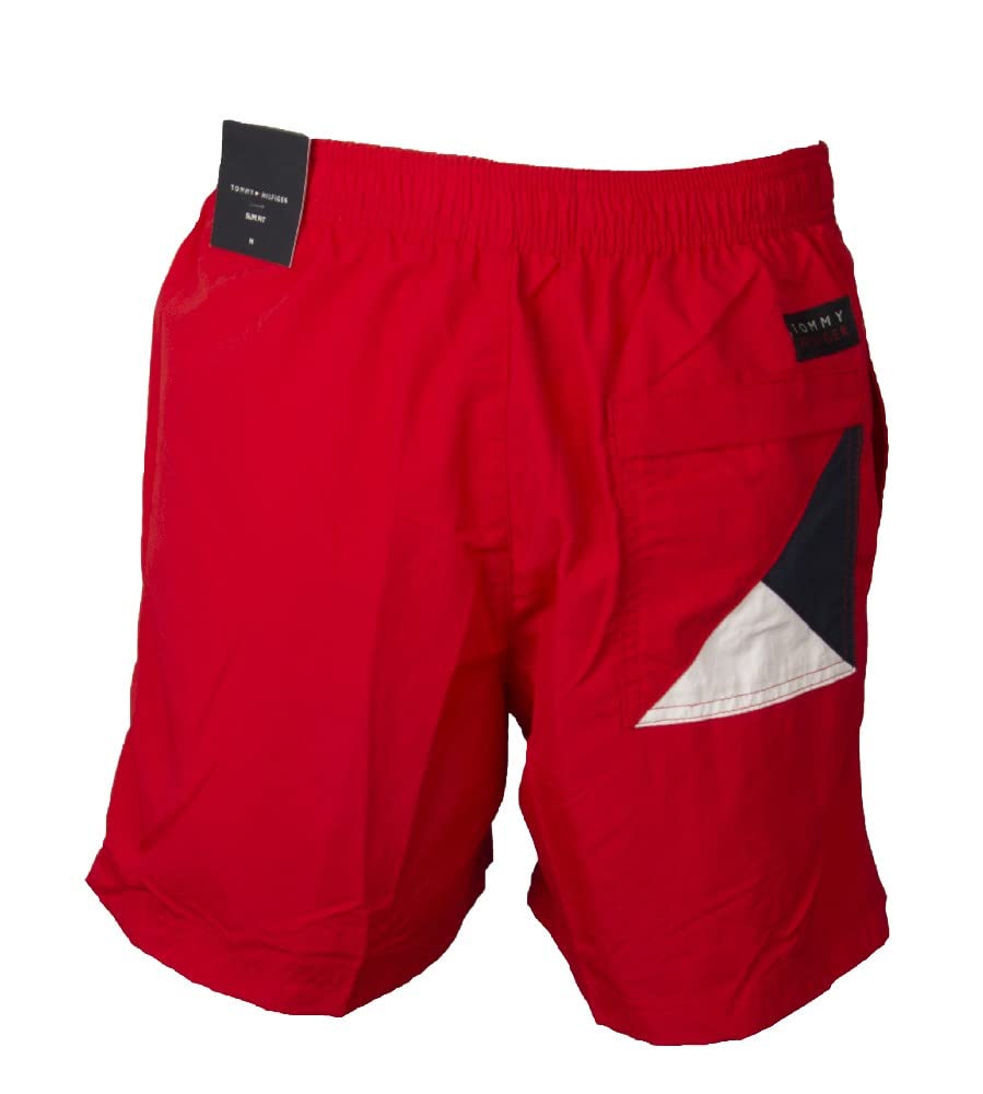 Tommy Hilfiger Boxer de mer Homme Maillot de Bain Piscine avec Ceinture élastique et Cordon de Serrage Externe Article XM0XM01610 EO/Side Flag T