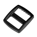 3/4 inch Black Plastic Wide Mouth Tri-glide Slide - 1 piece - from Strapworks