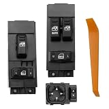 AMICAREP Power Window Switch 2 Door Driver & Passenger Side with Mirror Control Compatible with1999-2002 Chevy Silverado 1500 2500 3500 GMC Sierra 1500 2500 3500 Replaces# 15047637 15045084 15045085