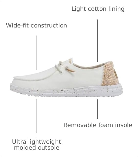 Image of HEYDUDE Women's Wendy Chambray | Women's Shoes | Women's Lace Up Loafers | Comfortable & Light-Weight