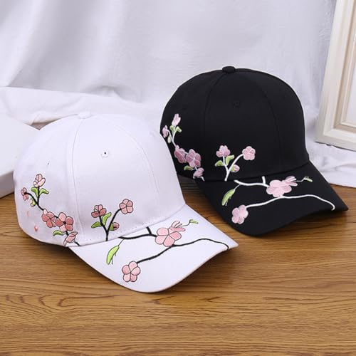 Sombrero deportivo bordado floral ajustable para mujer miniatura 5
