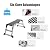 50" Aluminum Work Platform - 660 LBS Folding Step Stool w/Non-Slip Feet - Heavy Duty Portable Work Bench for Contractors, Painting & Home Repair (Dark Grey)