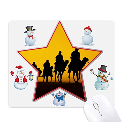 Tapis de souris design désert de Noël pour sublimer votre espace de télétravail