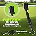 TonGass 3-in-1 Golf Club Cleaning Kit (300g Golf Polish+Cleaner Brush with Groove Sharpener+Cleaning Cloth) Golfs Club Cleaner Set with Retractable Hook Brush & Hookable Towel Complete Accessory Kit