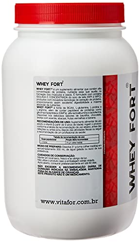 Whey Fort 900g Sabor Baunilha + Coqueteleira - Vitafor