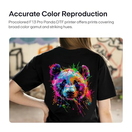 Procolored F13 Pro Panda DTF Printer A3 Dual XP600 13" Transfer Printing Machine with White Ink Circulation and Semi-Automatic Cleaning System (Printer+Bracket) - Image 6