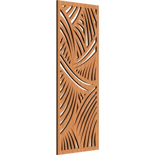 Image of Chester Decorative Pierced Fretwork Wood Wall Panels, 13 3 /8 inchW x 34 3 /8 inchH x 3 /8 inchT, Cherry