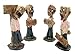 DWK Gruesome Foursome Mini Zombie Statues with Signs, Set of 4, 3 3/4 Inch