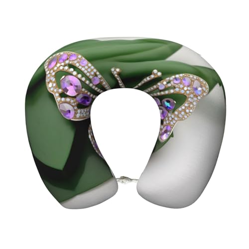 Almohada cervical poliéster Negra con diseño U miniatura 1