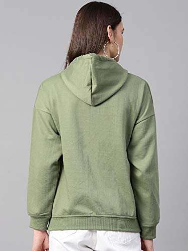 Image of pluss Women Black Solid Hood(LSWFS8642-BLACK)