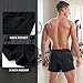 AMY COULEE Mens Sweat Shorts Cotton 3 inch Training Workout Gym Shorts Casual Running Shorts with Pockets (XL, Black)