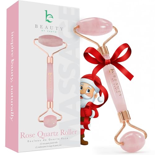 Rose Quartz Face Roller - Relaxation Gifts for Women, Stocking