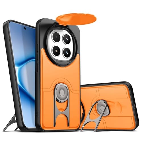 Coque Redmi 15 5G orange support vidéo pour visionnage mains libres