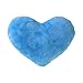 GROOMY Cuscino in Peluche, 15 cm Cuscino Decorativo a Forma di Cuore in Cotone PP Morbido Regalo per Amante della Bambola Creativa-Blu