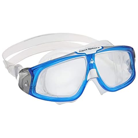 Aquasphere Unisex's Seal 2.0 Swimming Goggle, Light Blue & White/Clear Lens, One Size … Cover