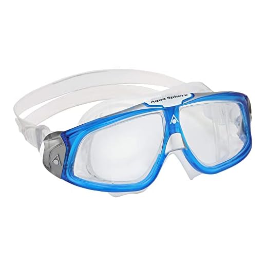 Aquasphere Seal 2.0 Gafas de natación, Unisex, Lente Azul Claro y Blanco/Transparente, Talla única