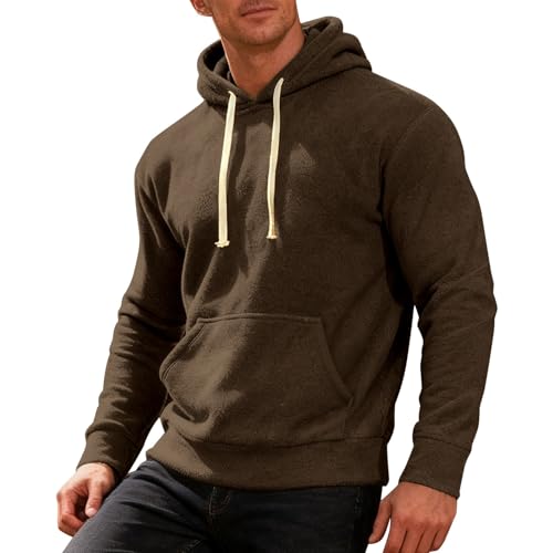 Sudadera con capucha gruesa hombre bolsillos sudaderas moteras S