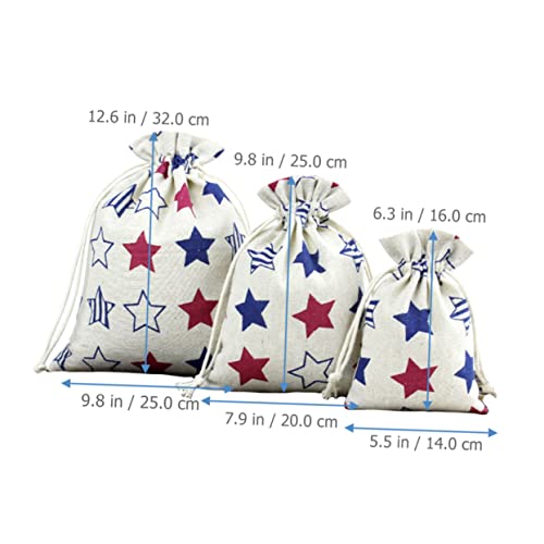 VALICLUD 6piezas Bolsas Cordón Pequeñas De Unidades Para Almacenaje Organizadoras Para Casa y Viaje - imagen 2