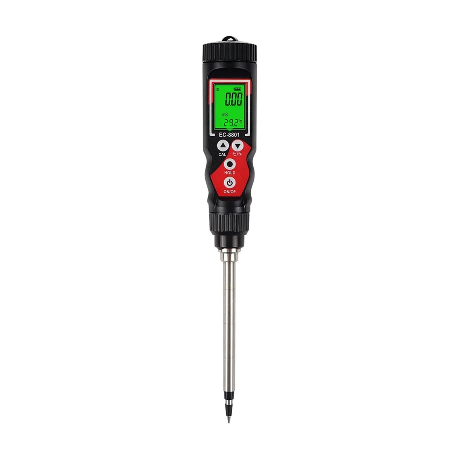 Misuratore di conducibilità termica del terreno EC8801 ad alta precisione 0,00-10,00 mS, tester di conducibilità termica del terreno, analizzatore del terreno for giardinaggio floreale e agricoltura