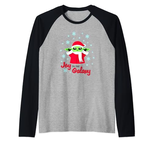T-shirt raglan Star Wars Grogu, l'alternative légère et confortable au pull de Noël trop chaud