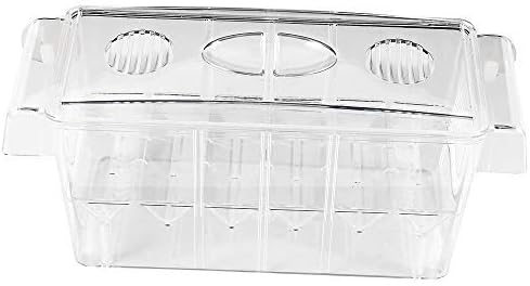 bottlewise Plastic Fish Breeding Box Floating Isolation Hatchery Breeding and Parenting Box with 3pcs Pasteur Pipette for Aquarium Tank
