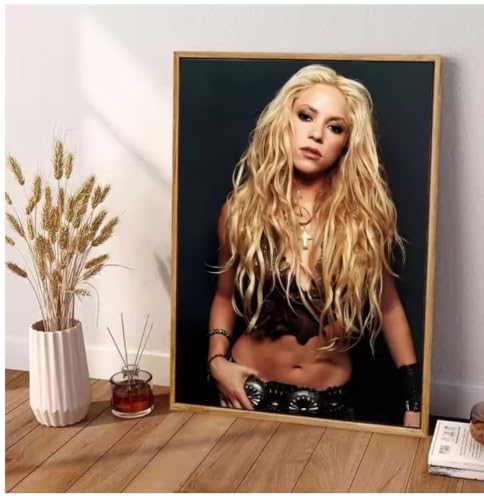 Poster Shakira portrait sur toile 50x70 cm décoration murale moderne pour salon