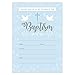 Baptism Invitations for Baby Boys, 25 Fill In The Blank Style Cards and Envelopes.