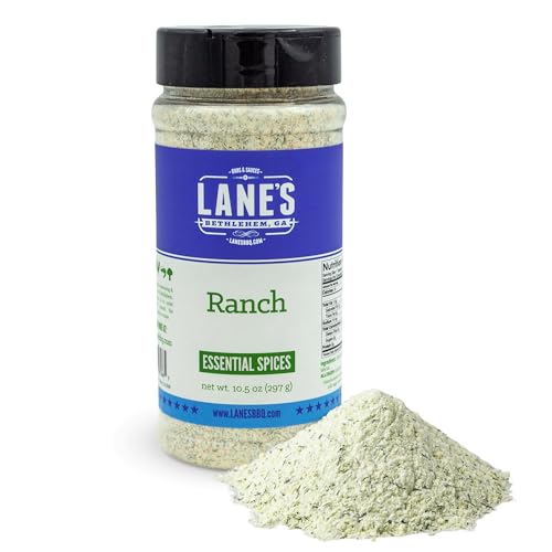 Lane's Ranch Seasoning Powder, 10.5 oz - Versatile Ranch Powder for Wings, Veggies, Popcorn, Dips, Dressing & Pizza - Bold Buttermilk Herb Flavor, Gluten-Free, All-Natural, Low Sodium Seasoning