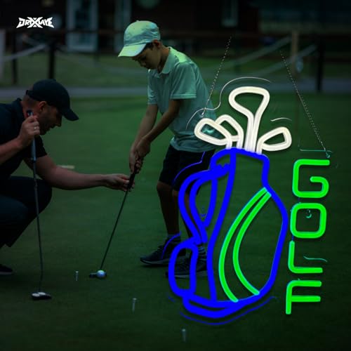 Image of Golf neon sign Par Tee Golf Neon Sign for wall decor Golf Club Bedroom Man Cave Decor