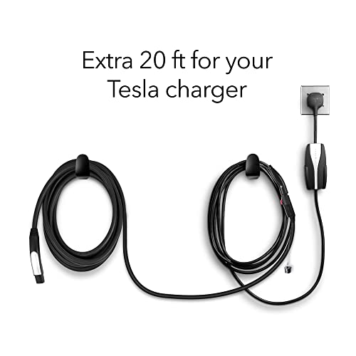 Lectron Tesla Extension Cord - Add An Extra 20 Feet To Your Tesla Charger (1 Pack, Black) (Tesla Charger Not Included) #TOP1