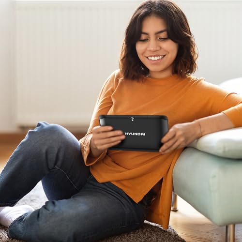 Image of HYUNDAI HyTab Plus, 10 Inch IPS Display, 4G LTE (T-Mobile only), WiFi, Quad-Core Processor, 2GB RAM, 32GB Storage, Dual Camera, Android 10 Go, 5000 mAh Battery - Graphite