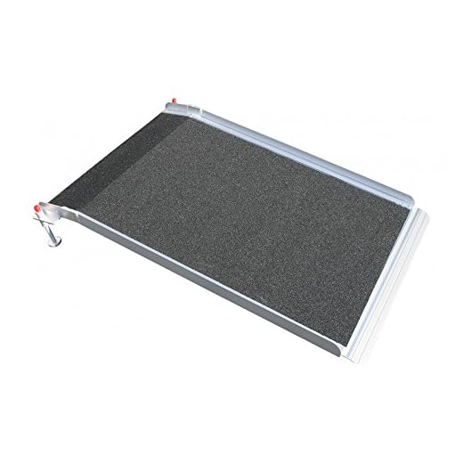 Nivå justerbar aluminium ramp rullstol ramp släpvagn ramp 120 cm lång