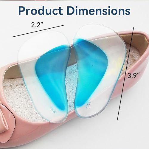 Plantillas de Gel Adhesivas para Arco, Par Izq-Der, Azul miniatura 4
