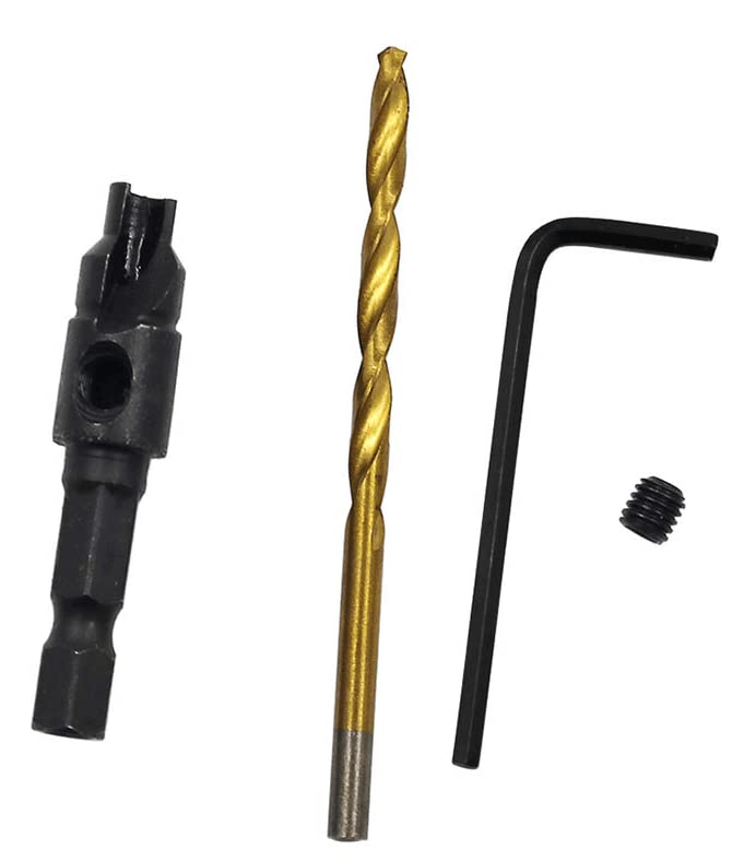 Teogneot Hexagonal Shank Drill Bit Woodworking Drill Masonry Drill Set including Hex Key - Image 4