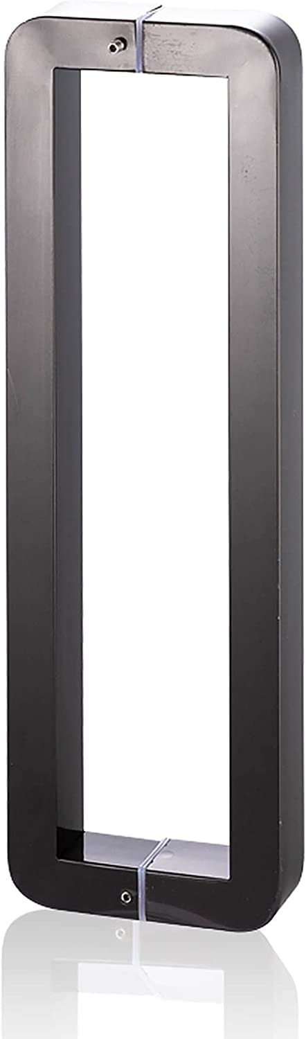 MXXQRHF Stainless Steel Sliding Barn Door Handle - Push-Pull Door Handle for Shower, Commercial Bars, Office Entry, Garage Sheds - Double-Sided Design (Color: Black)