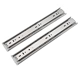 ★【Capacité de charge élevée】------ Nos glissières à fermeture amortie sont extrêmement résistantes à l'usure, réduisant ainsi l'impact à la fermeture du tiroir. Les billes en acier de qualité industrielle assurent une grande stabilité, garantissant un coulissement fluide et silencieux, et améliorant considérablement la capacité de charge des glissières.