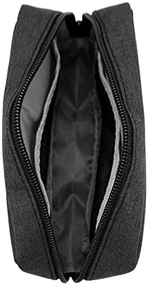 ERCENTURY Universal Electronics/Accessories Soft Carrying Case Bag, Durable & Light-weight,Suitable for Out-going, Business, Travel and Cosmetics Kit (Black-Small)
